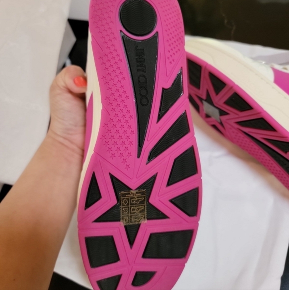 Jimmy Choo V sneakers in pink - Picture 5 of 11